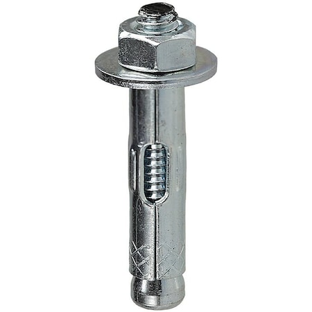 Dottie Sleeve Anchor, 3/8" Dia., 3-5/16" L, Zinc Plated, 50 PK SA38300
